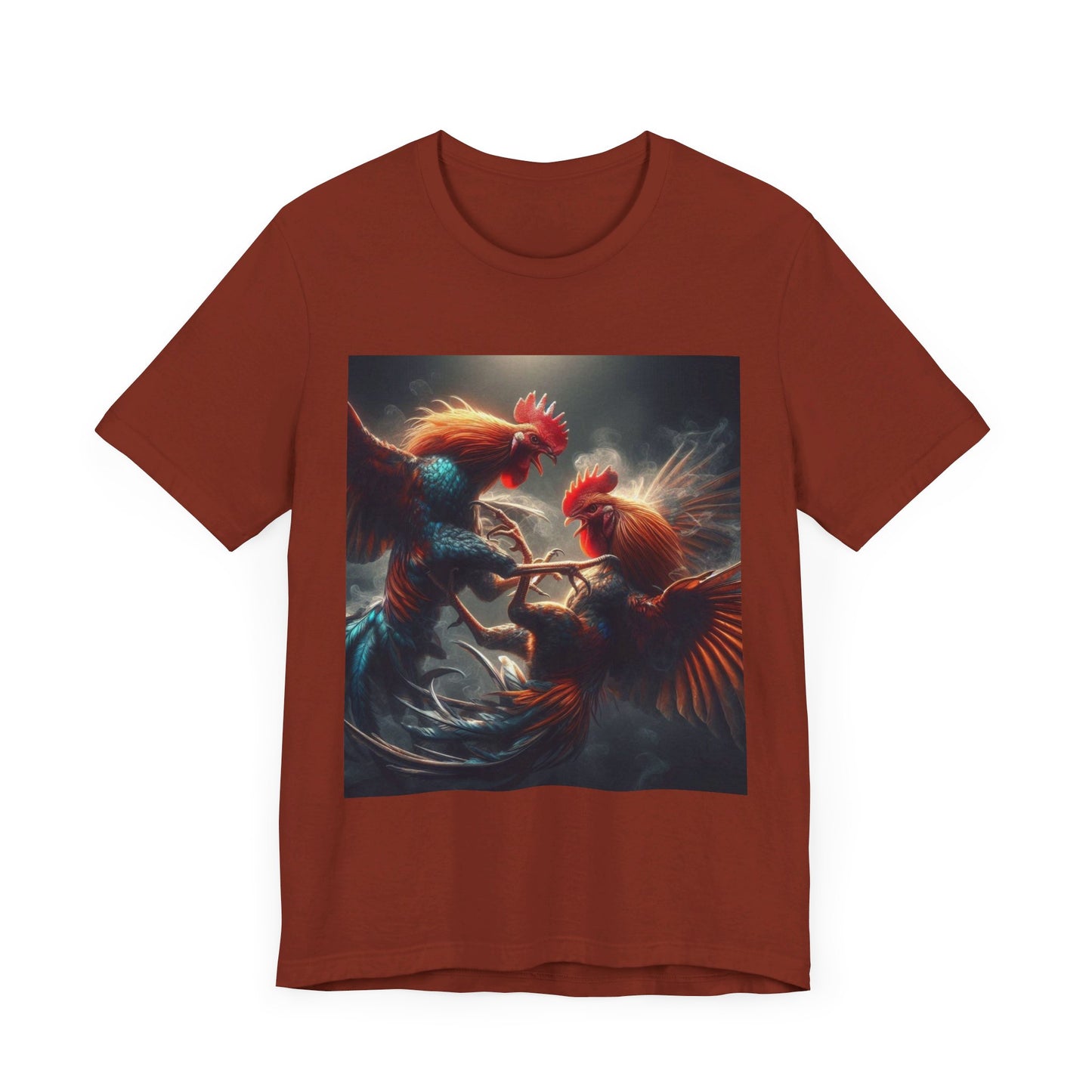 Fighting Roosters Unisex Jersey Short Sleeve Tee