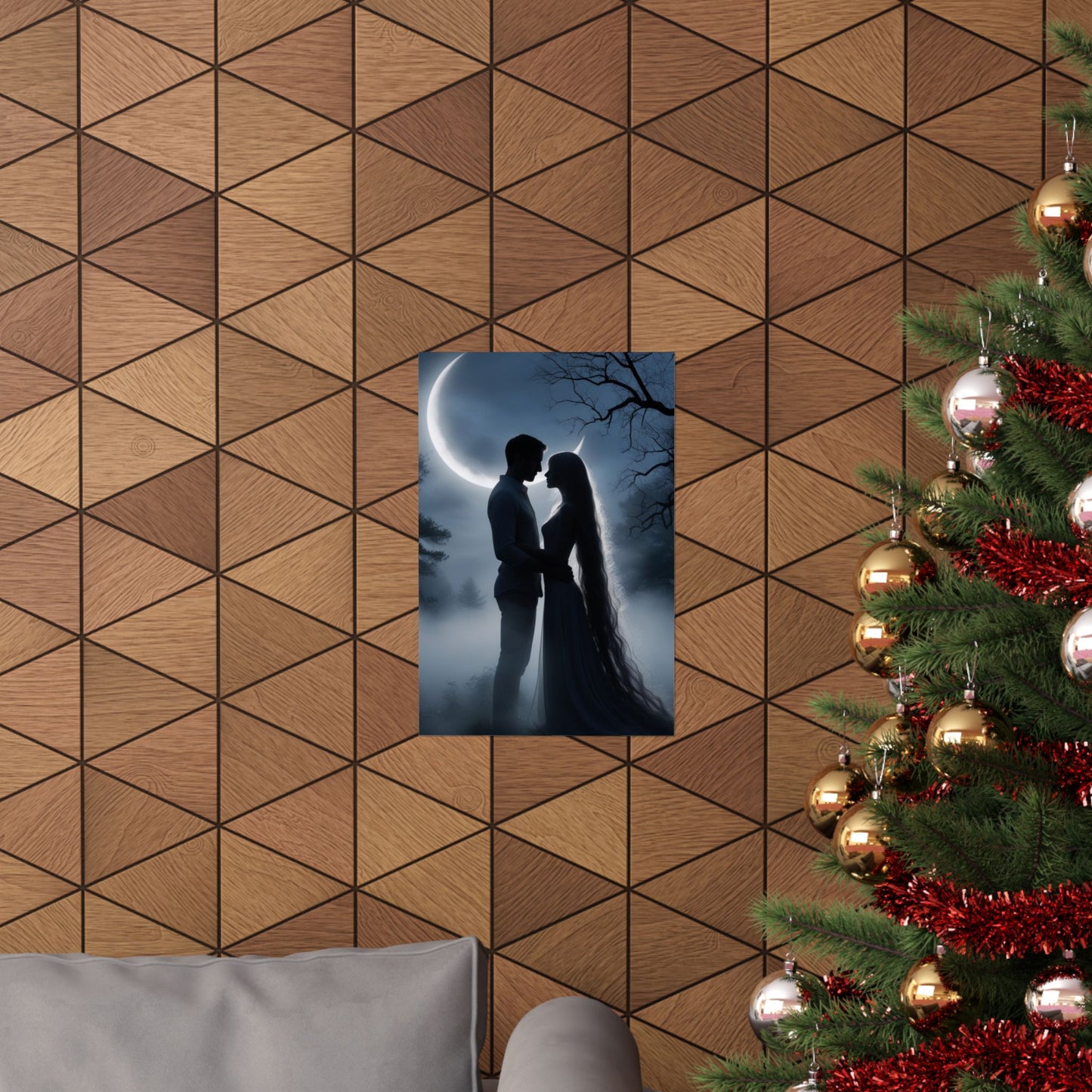 Couple Silhouette Matte Vertical Posters
