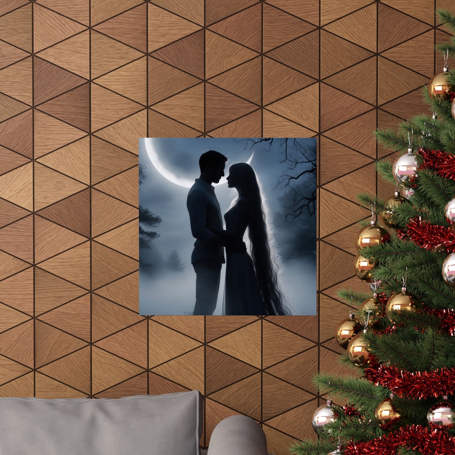 Couple Silhouette Matte Vertical Posters