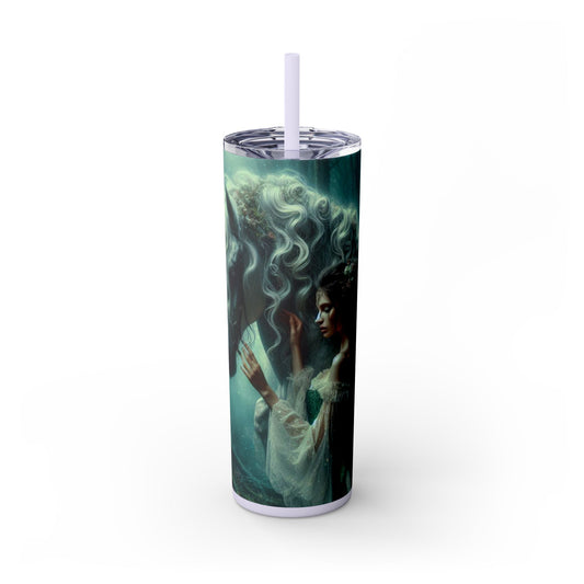 Fairy & Unicorn Skinny Tumbler with Straw, 20oz