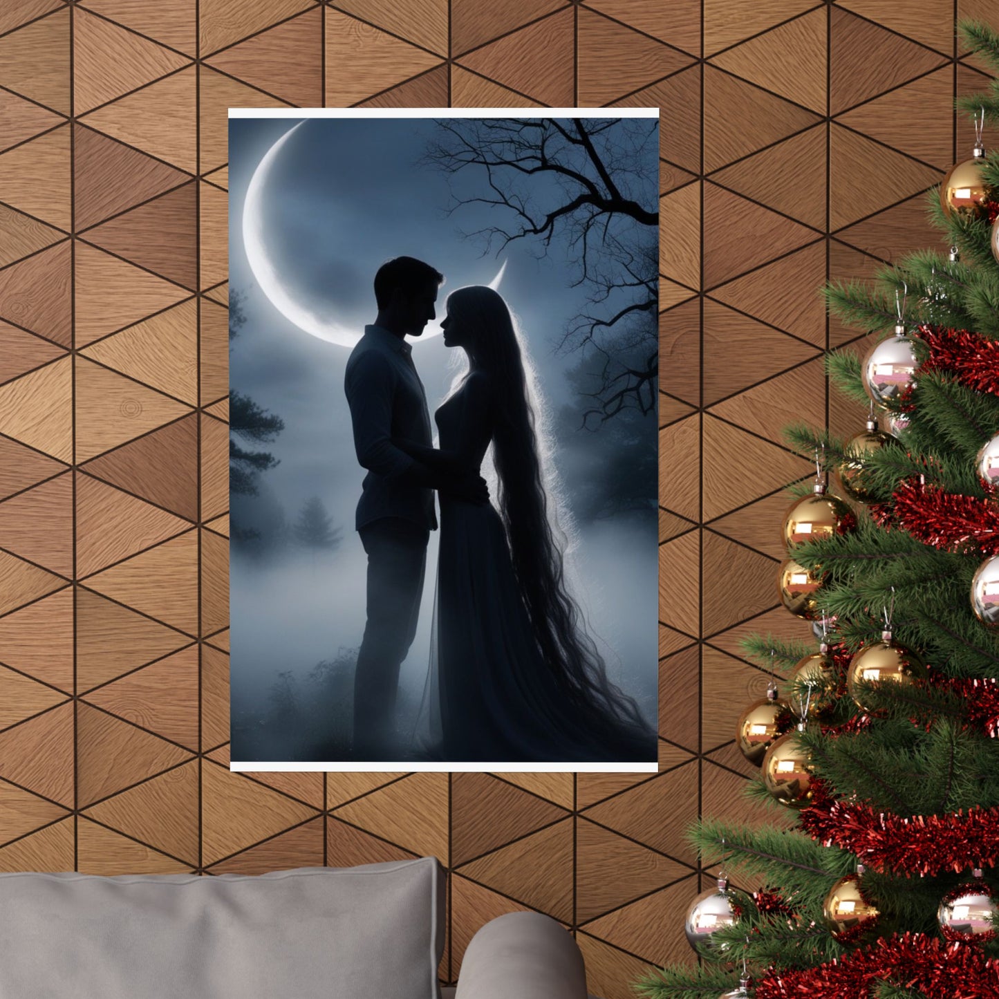 Couple Silhouette Matte Vertical Posters