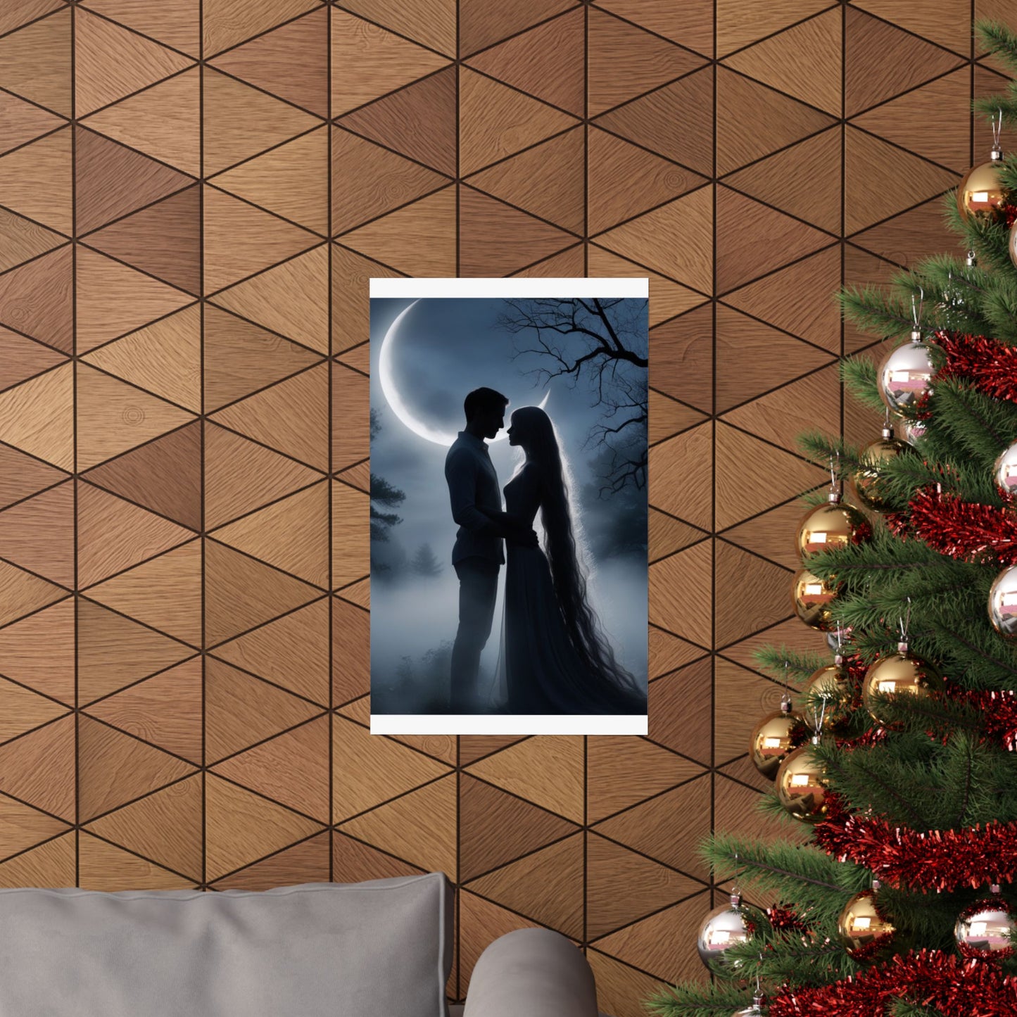 Couple Silhouette Matte Vertical Posters