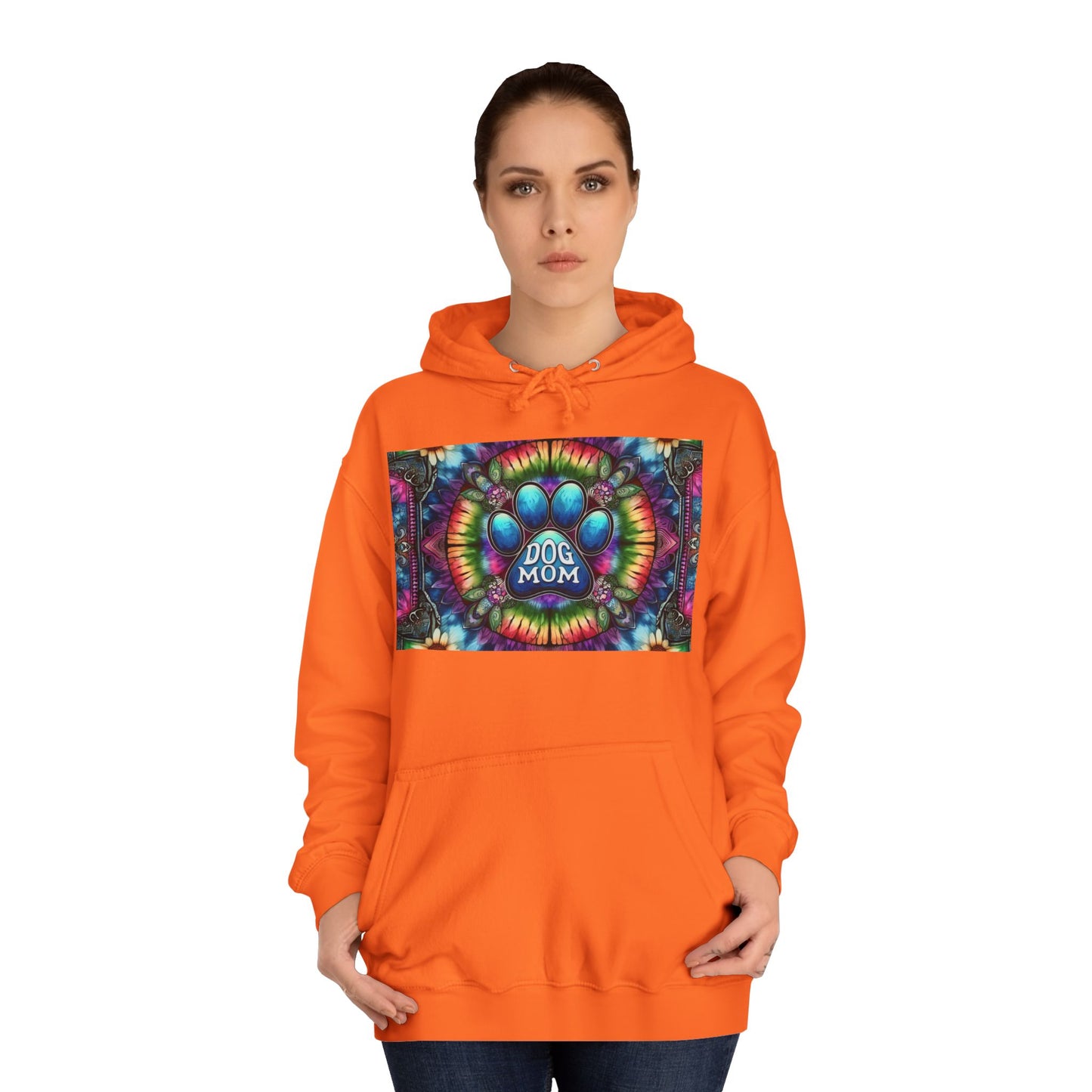 Dog Mom Unisex College Hoodie