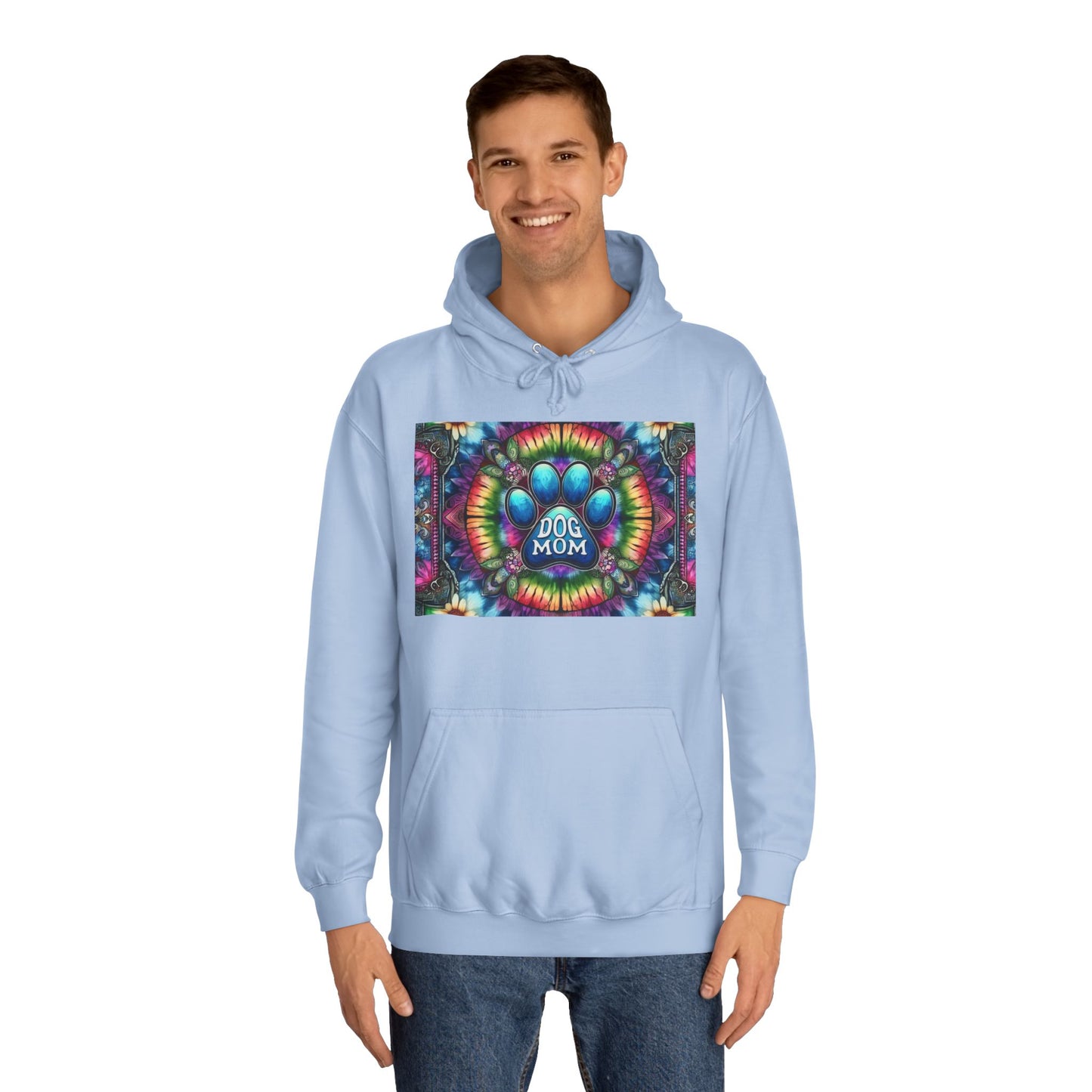 Dog Mom Unisex College Hoodie