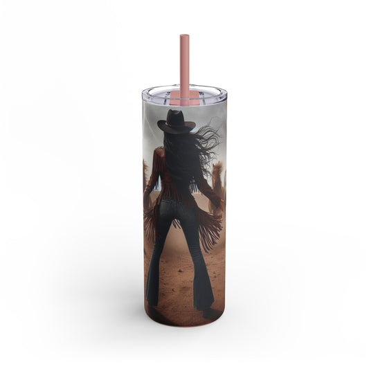 Wild Horses Cowgirl Skinny Matte Tumbler, 20oz