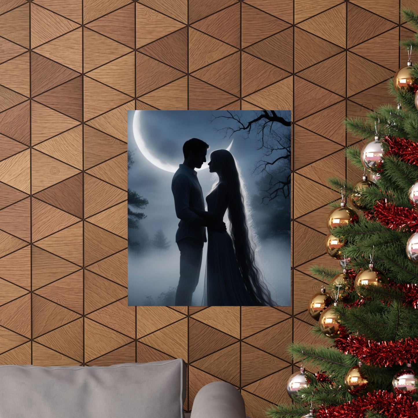 Couple Silhouette Matte Vertical Posters