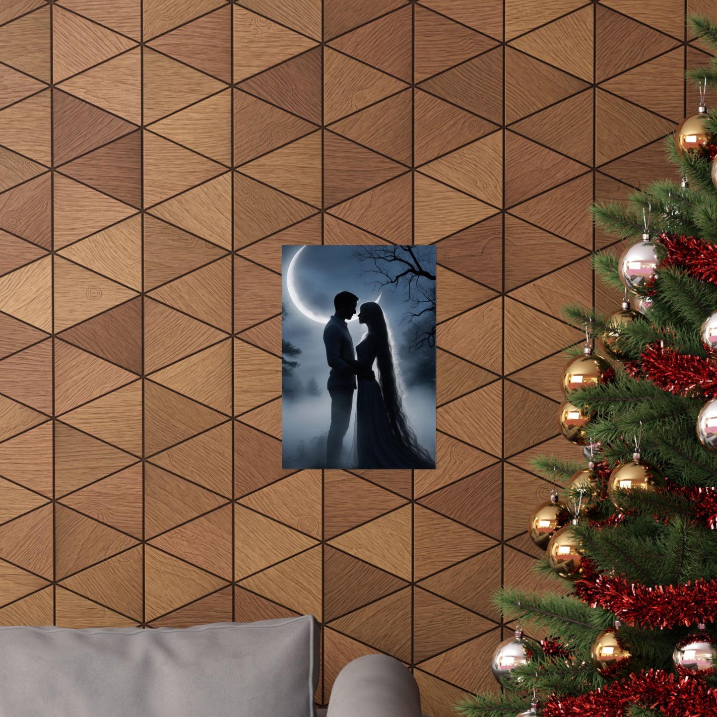 Couple Silhouette Matte Vertical Posters