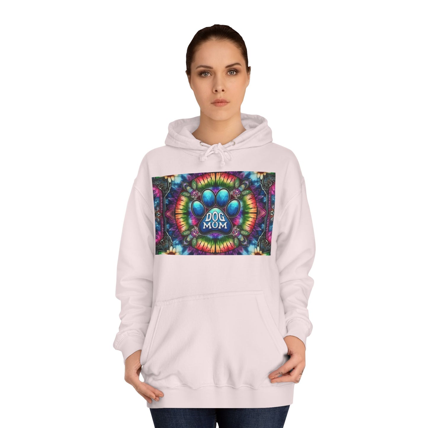 Dog Mom Unisex College Hoodie