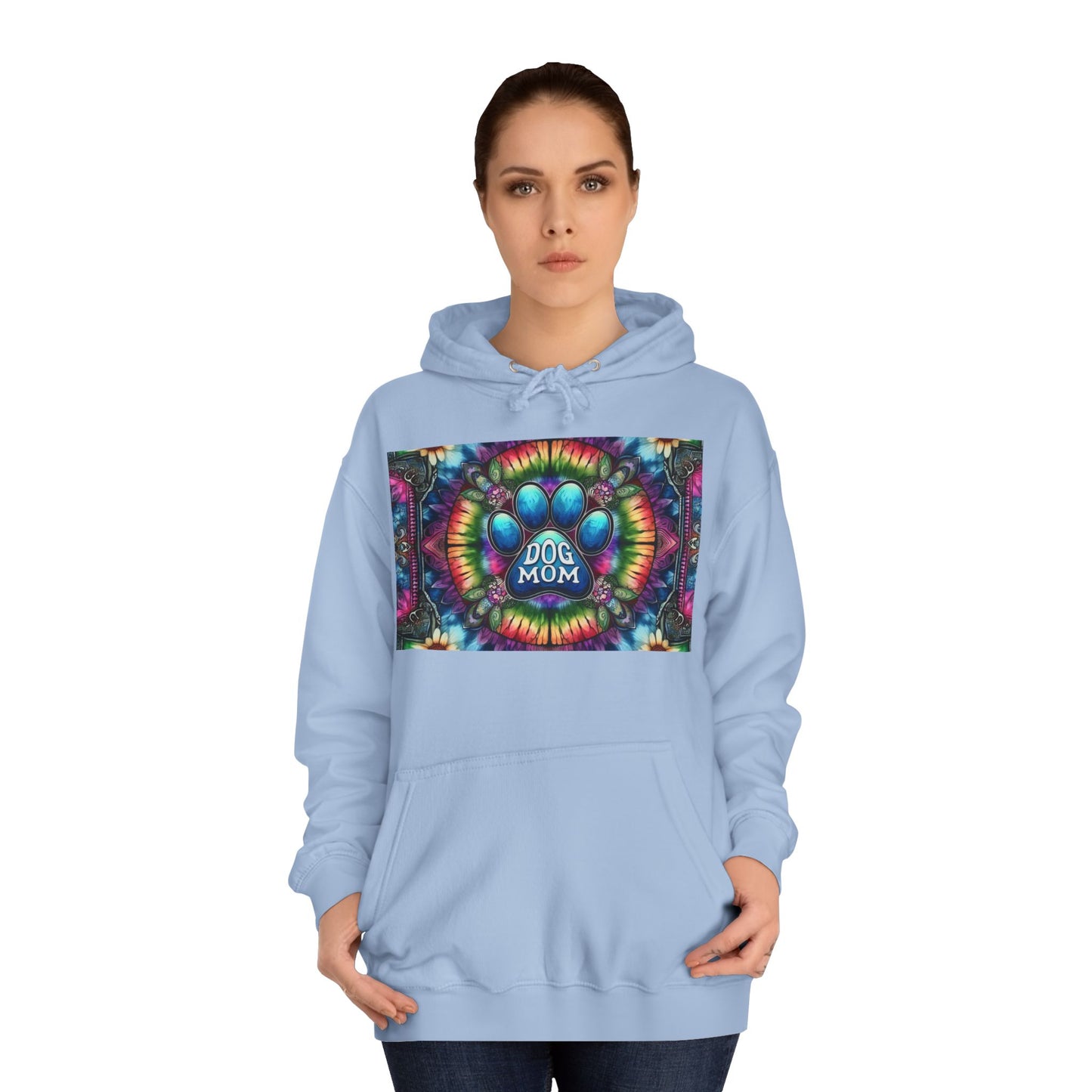 Dog Mom Unisex College Hoodie