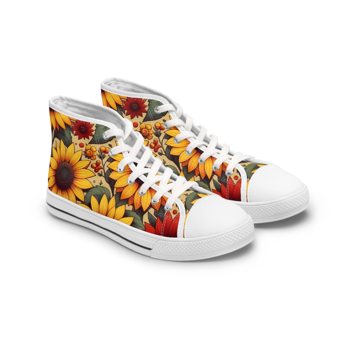 Women's Sunflower High Top Sneakers