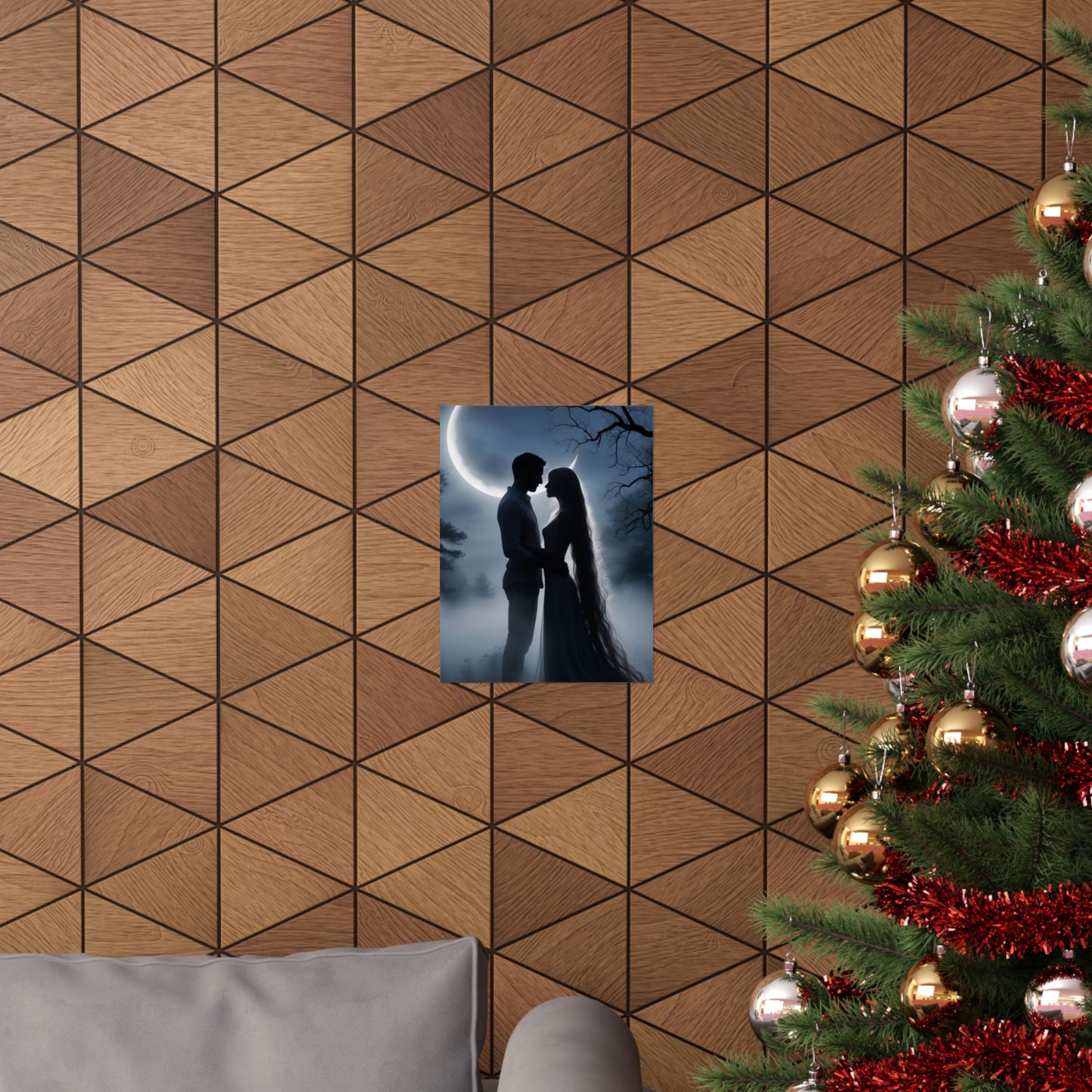 Couple Silhouette Matte Vertical Posters