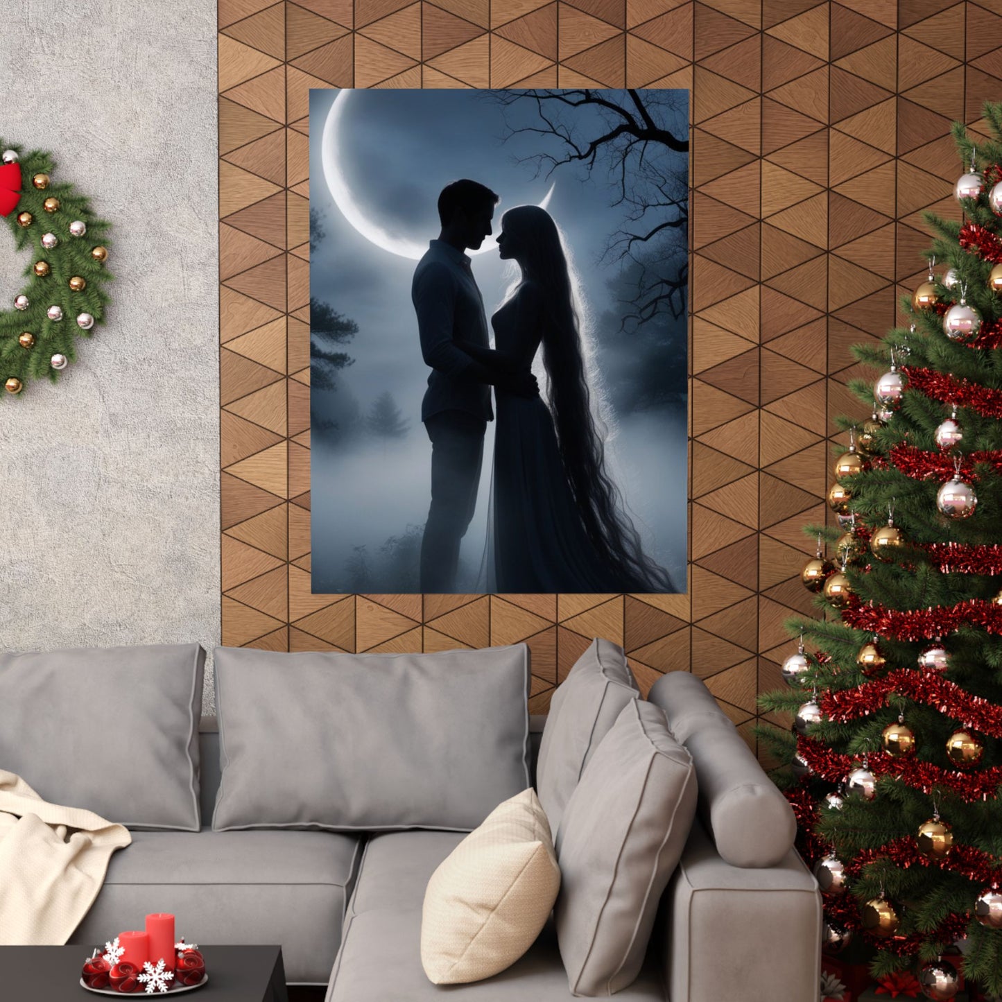 Couple Silhouette Matte Vertical Posters