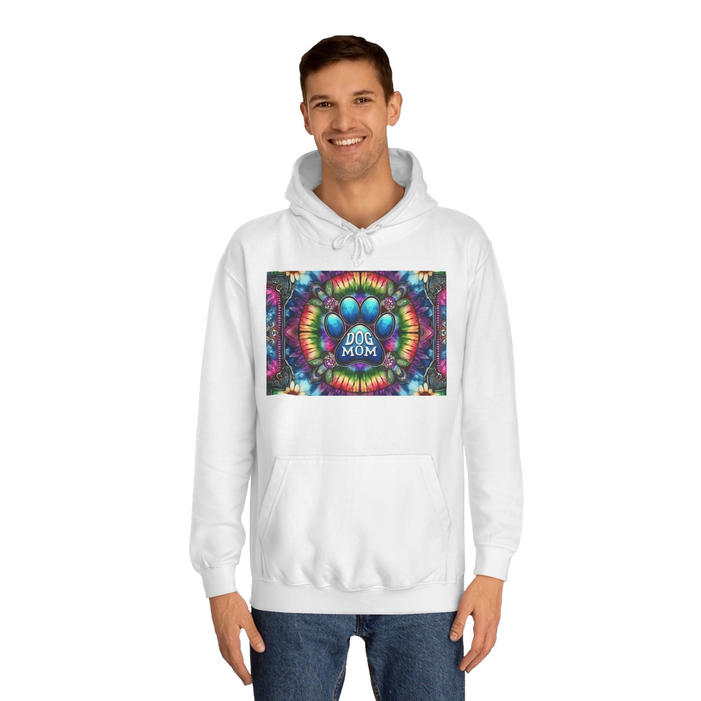 Dog Mom Unisex College Hoodie