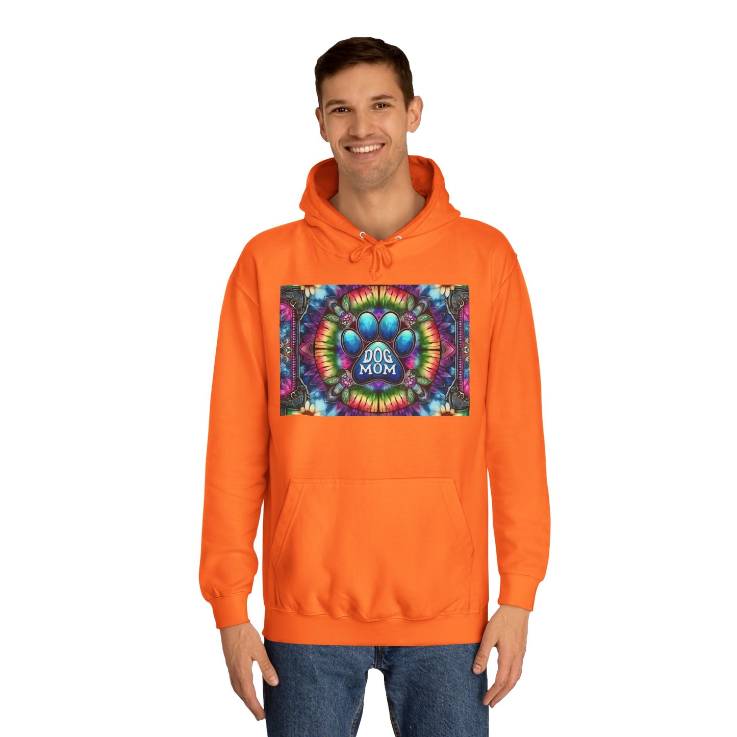 Dog Mom Unisex College Hoodie
