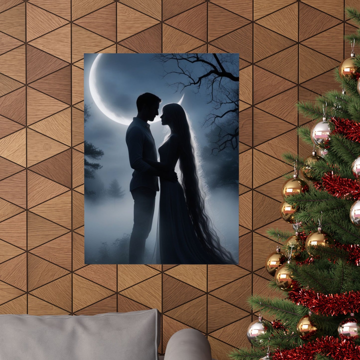 Couple Silhouette Matte Vertical Posters