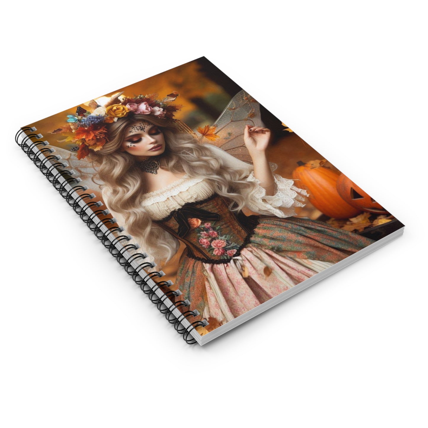 Autumn Fairy Spiral Notebook - Ruled Line