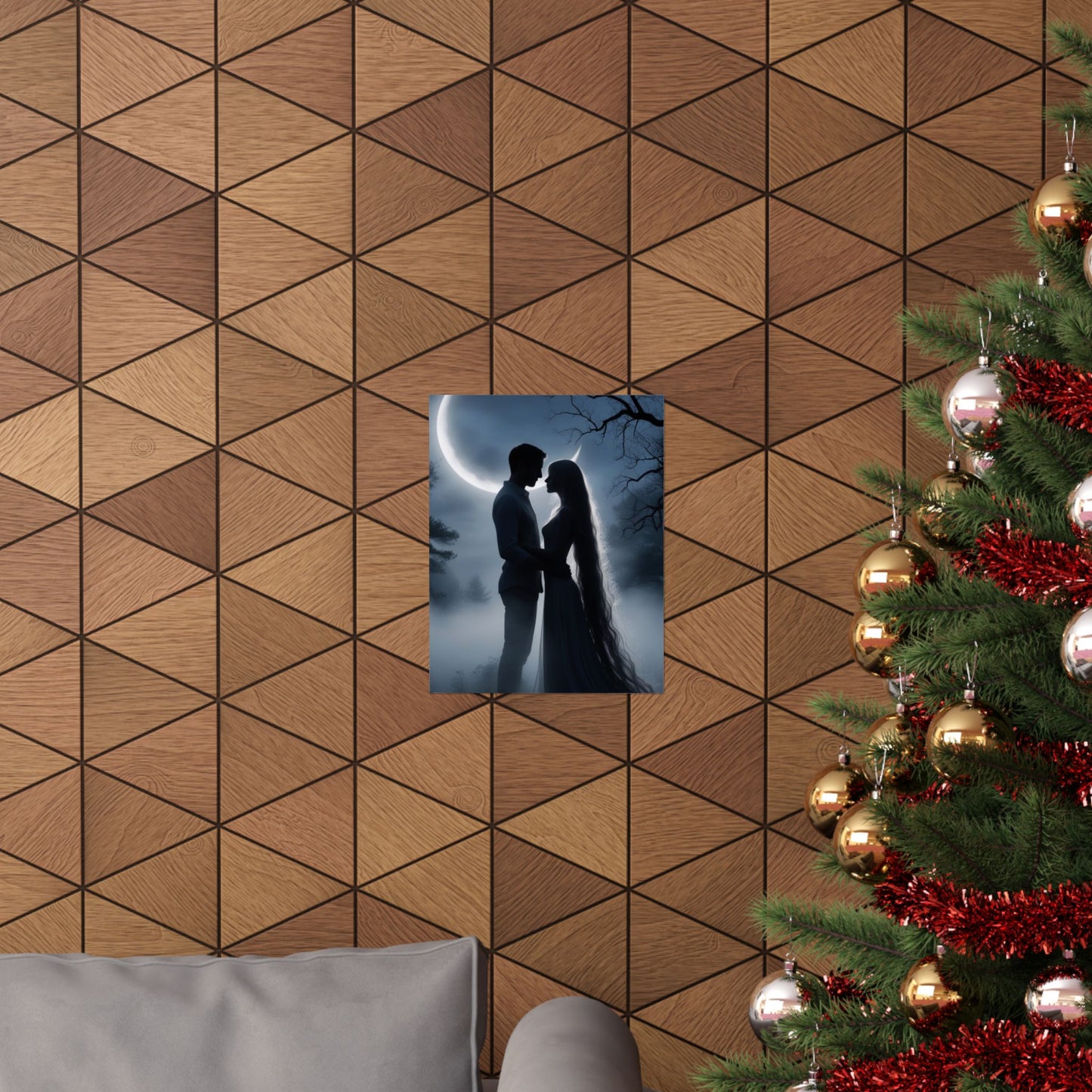 Couple Silhouette Matte Vertical Posters
