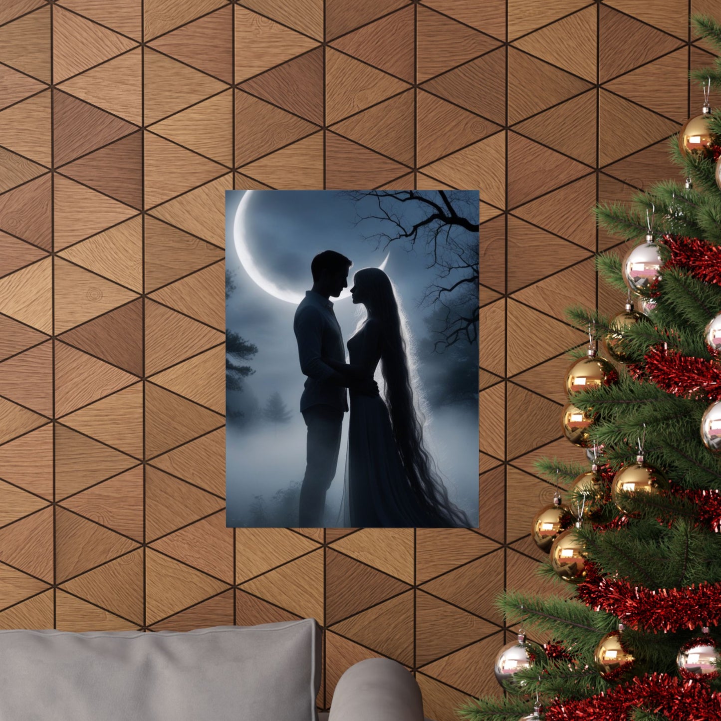 Couple Silhouette Matte Vertical Posters