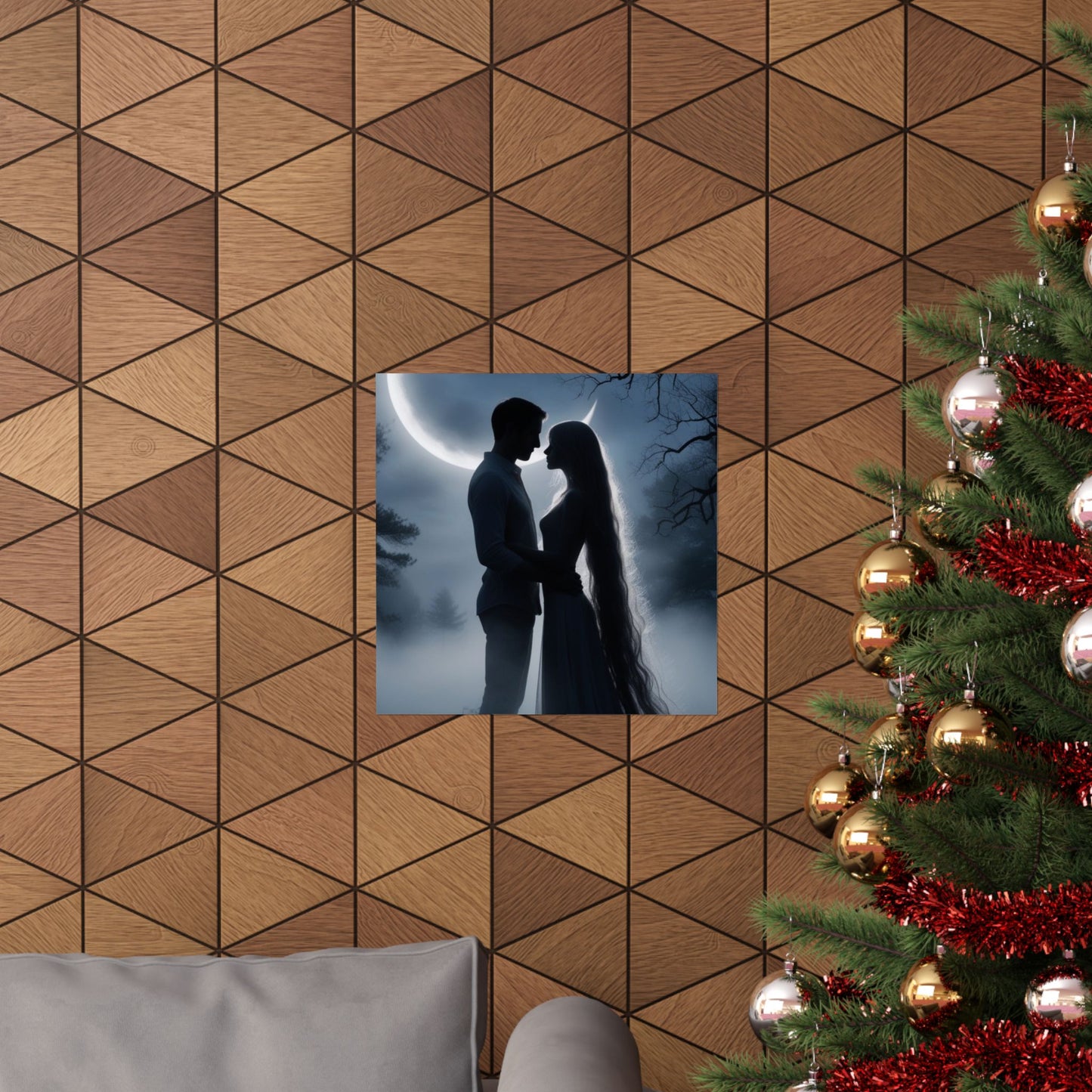 Couple Silhouette Matte Vertical Posters