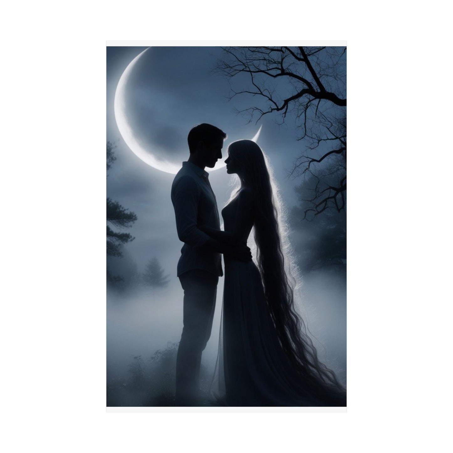 Couple Silhouette Matte Vertical Posters