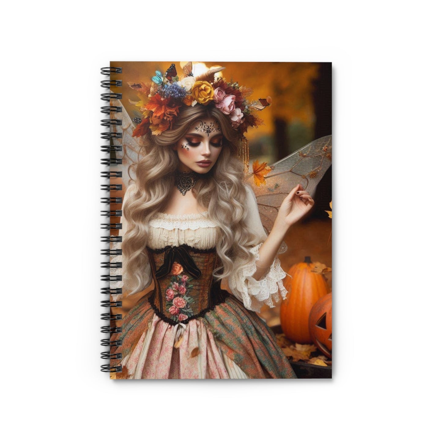 Autumn Fairy Spiral Notebook - Ruled Line