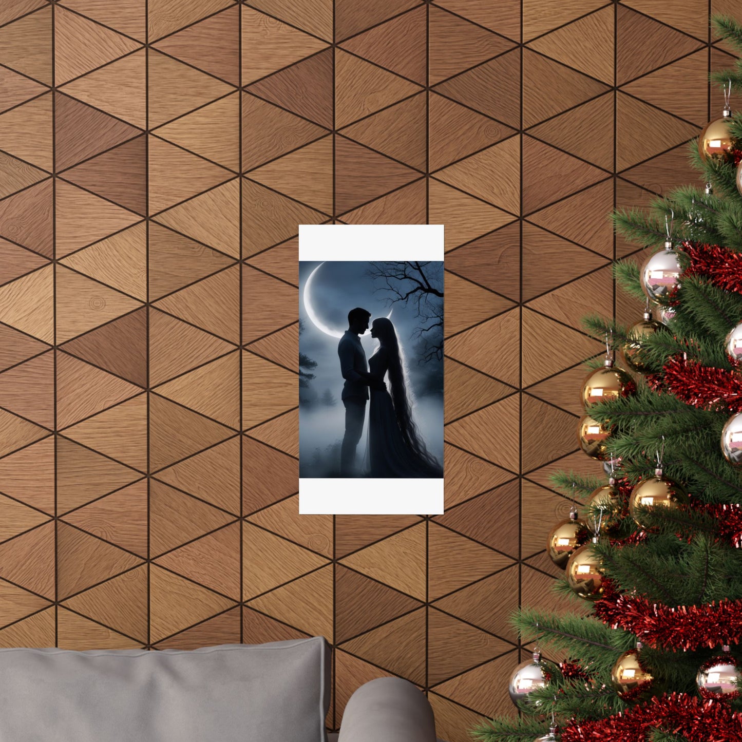 Couple Silhouette Matte Vertical Posters