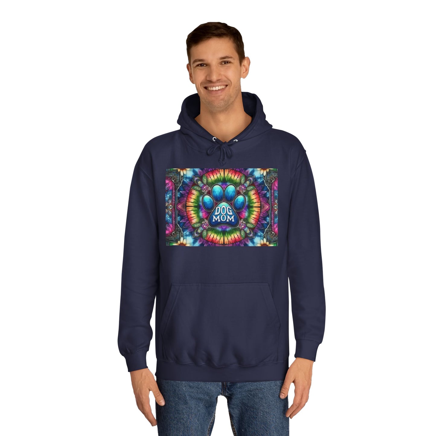 Dog Mom Unisex College Hoodie