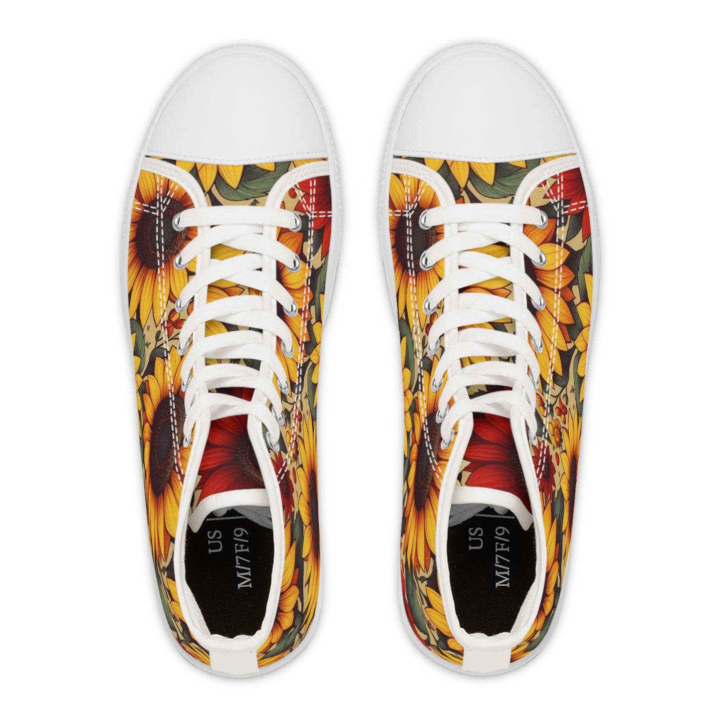 Women's Sunflower High Top Sneakers