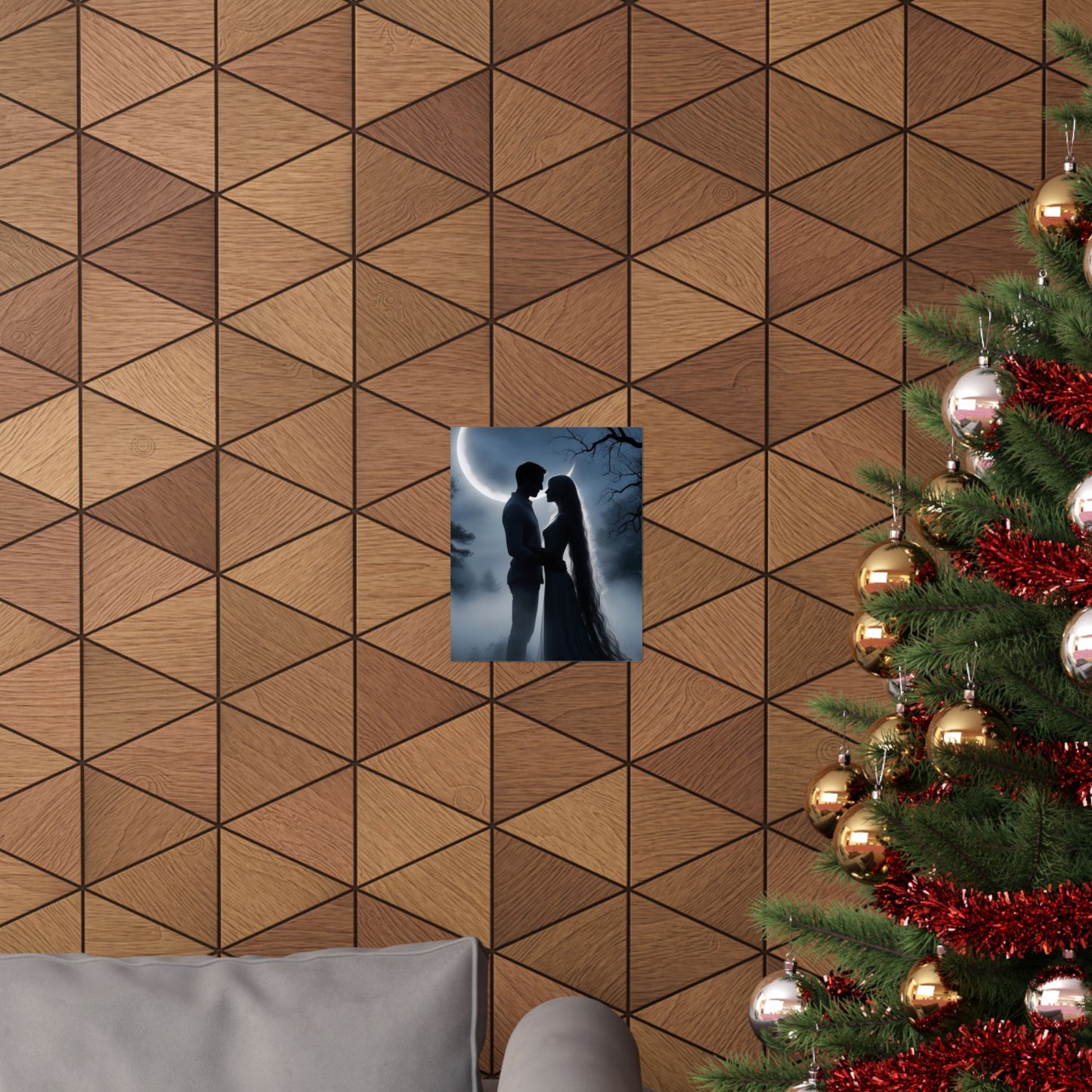 Couple Silhouette Matte Vertical Posters