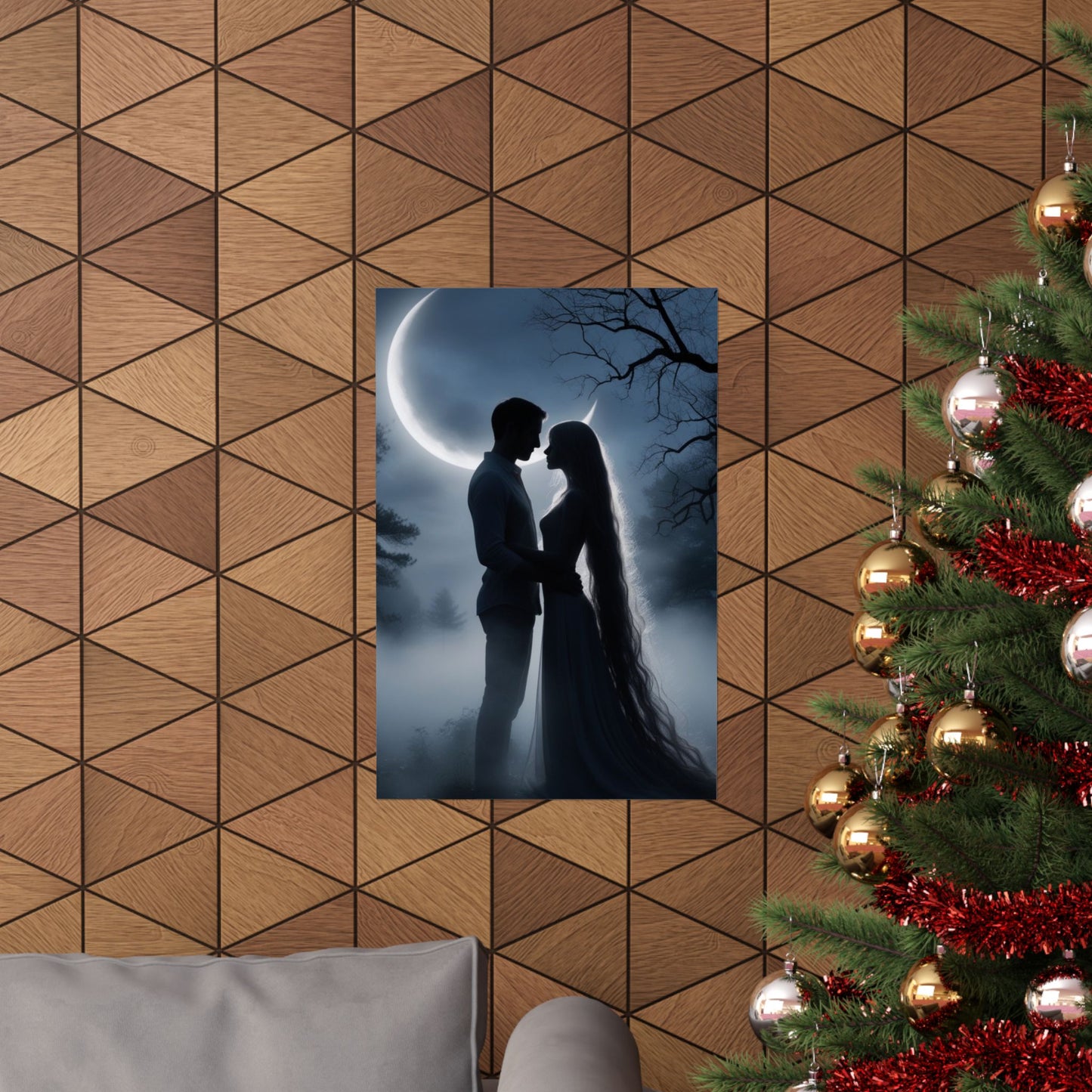 Couple Silhouette Matte Vertical Posters