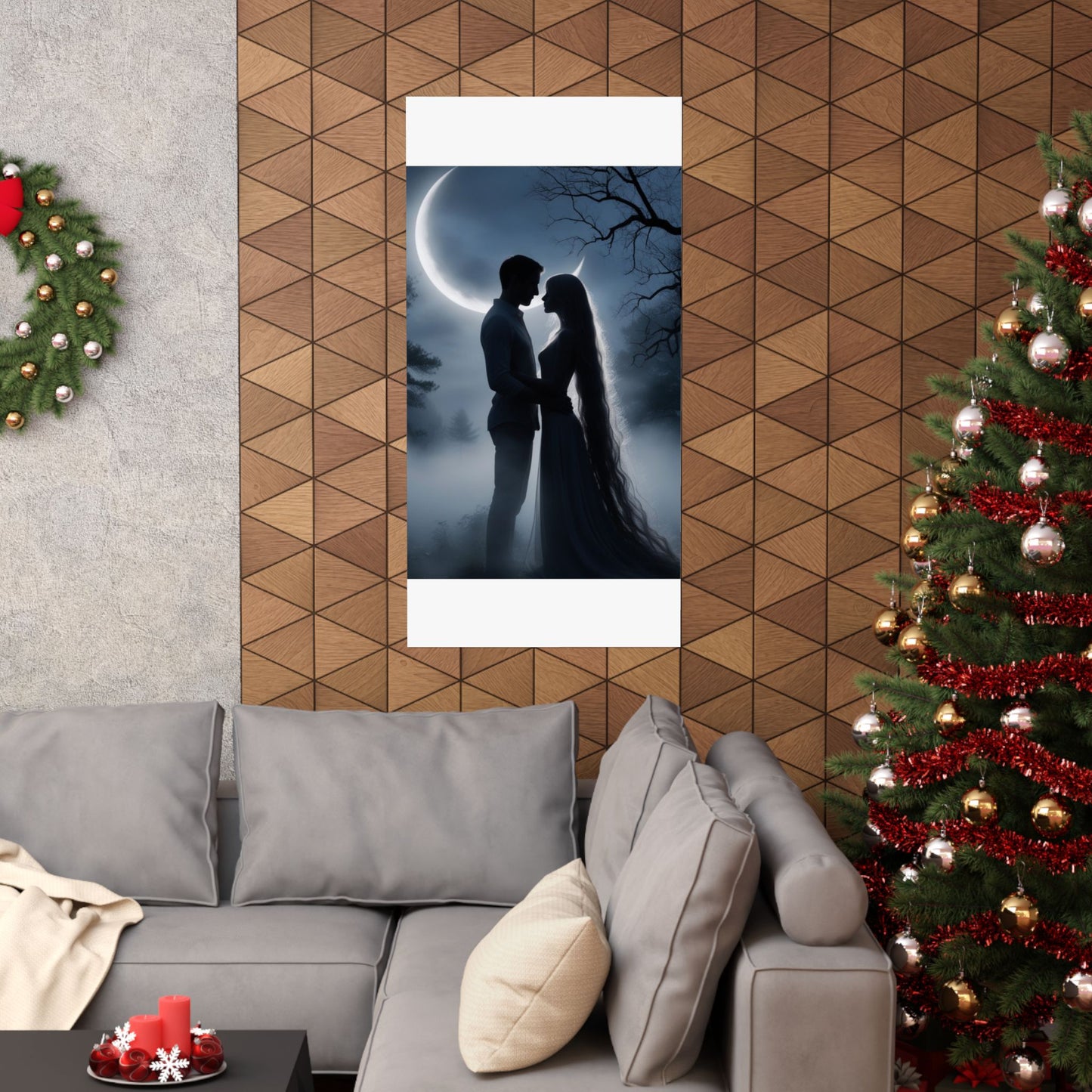 Couple Silhouette Matte Vertical Posters