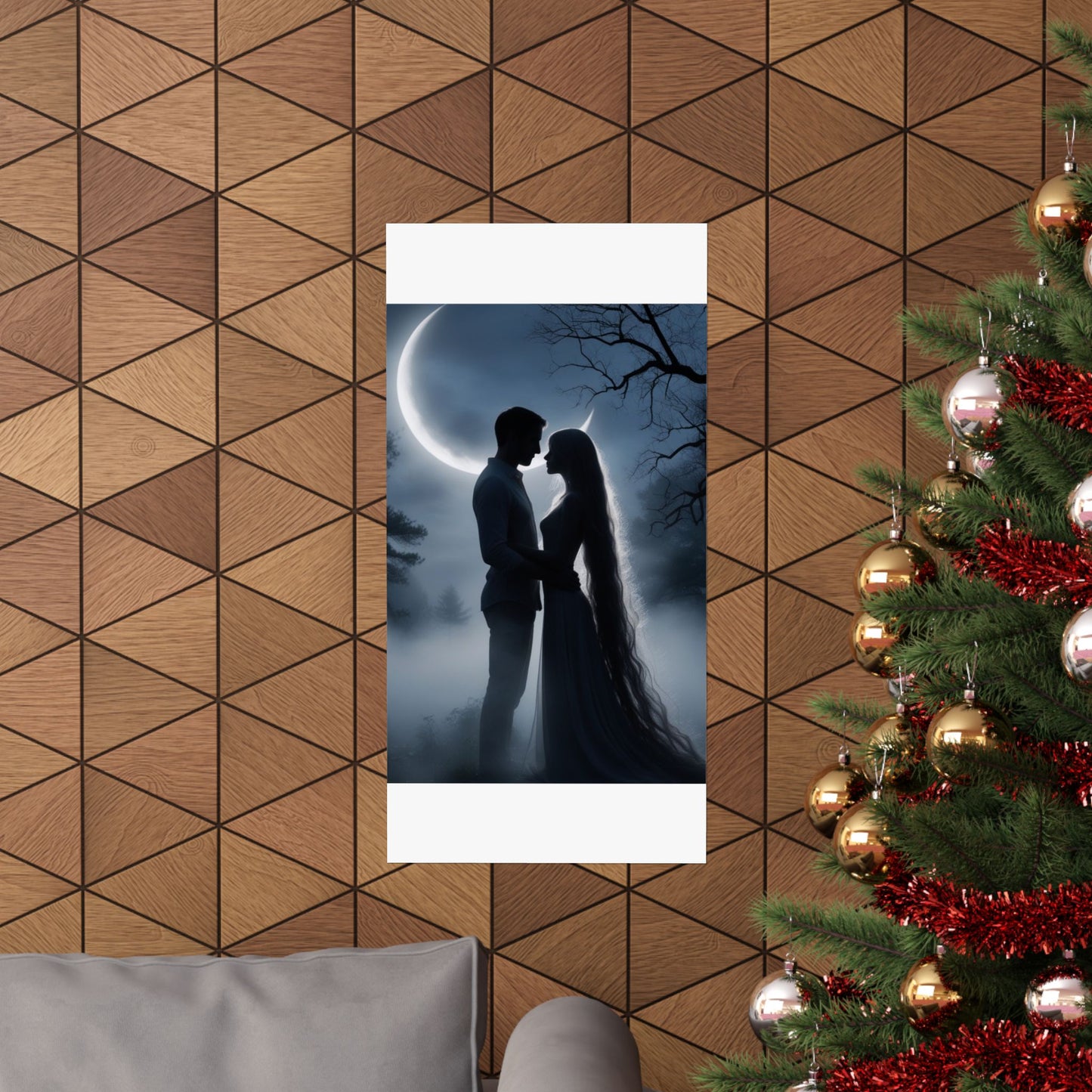 Couple Silhouette Matte Vertical Posters