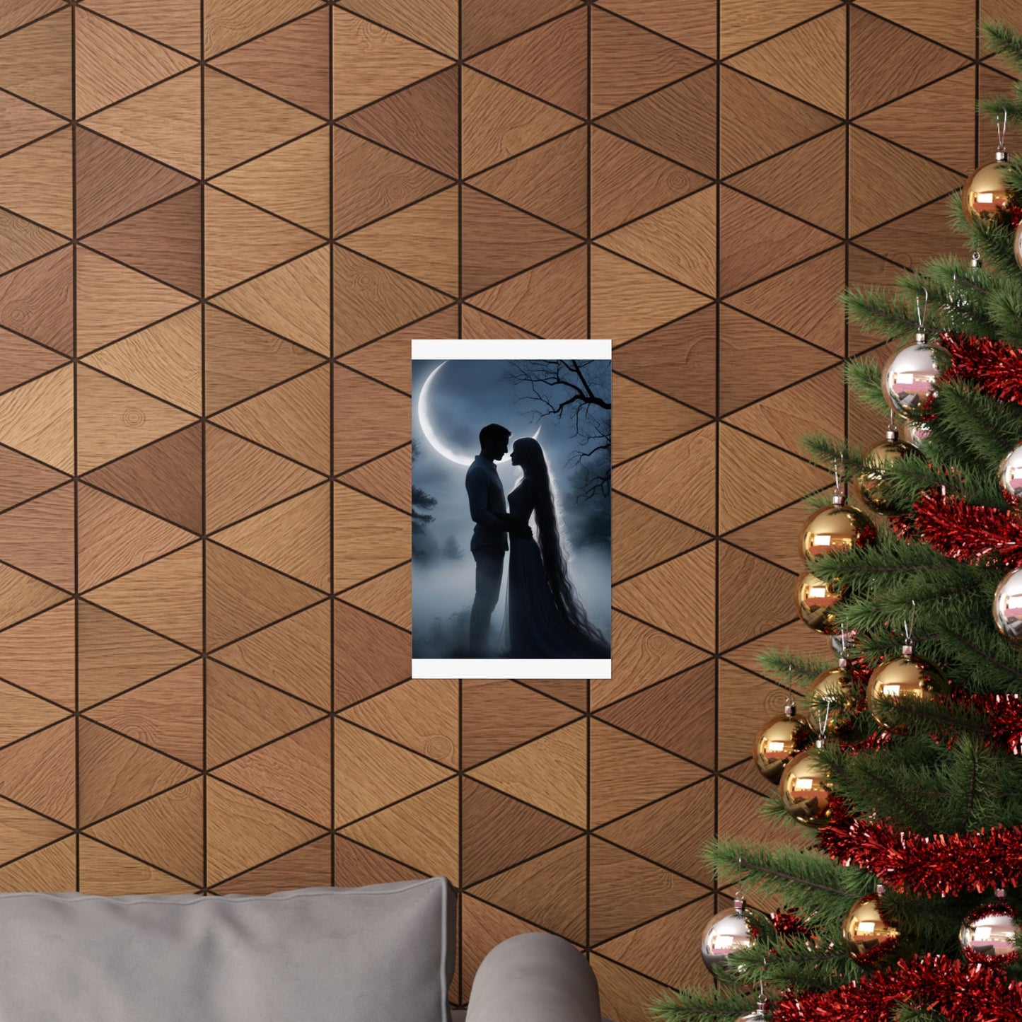 Couple Silhouette Matte Vertical Posters