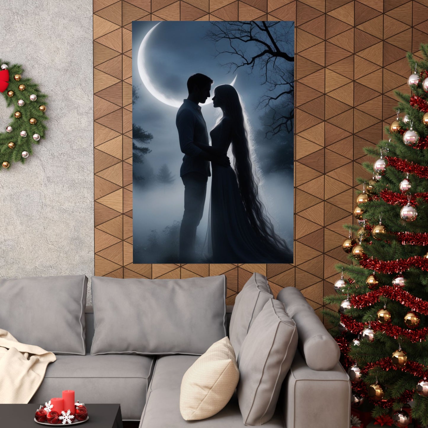 Couple Silhouette Matte Vertical Posters