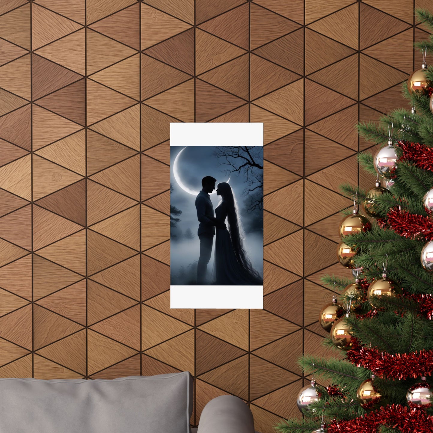 Couple Silhouette Matte Vertical Posters