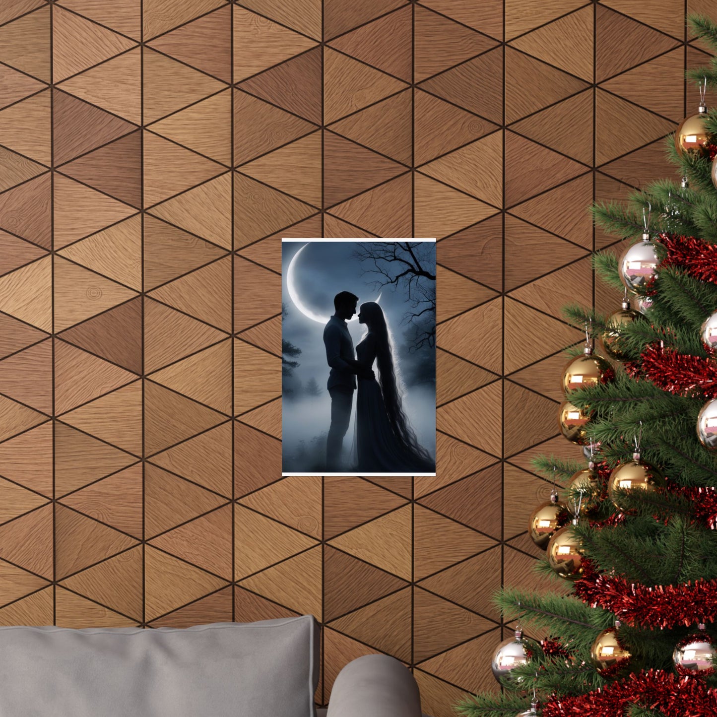 Couple Silhouette Matte Vertical Posters