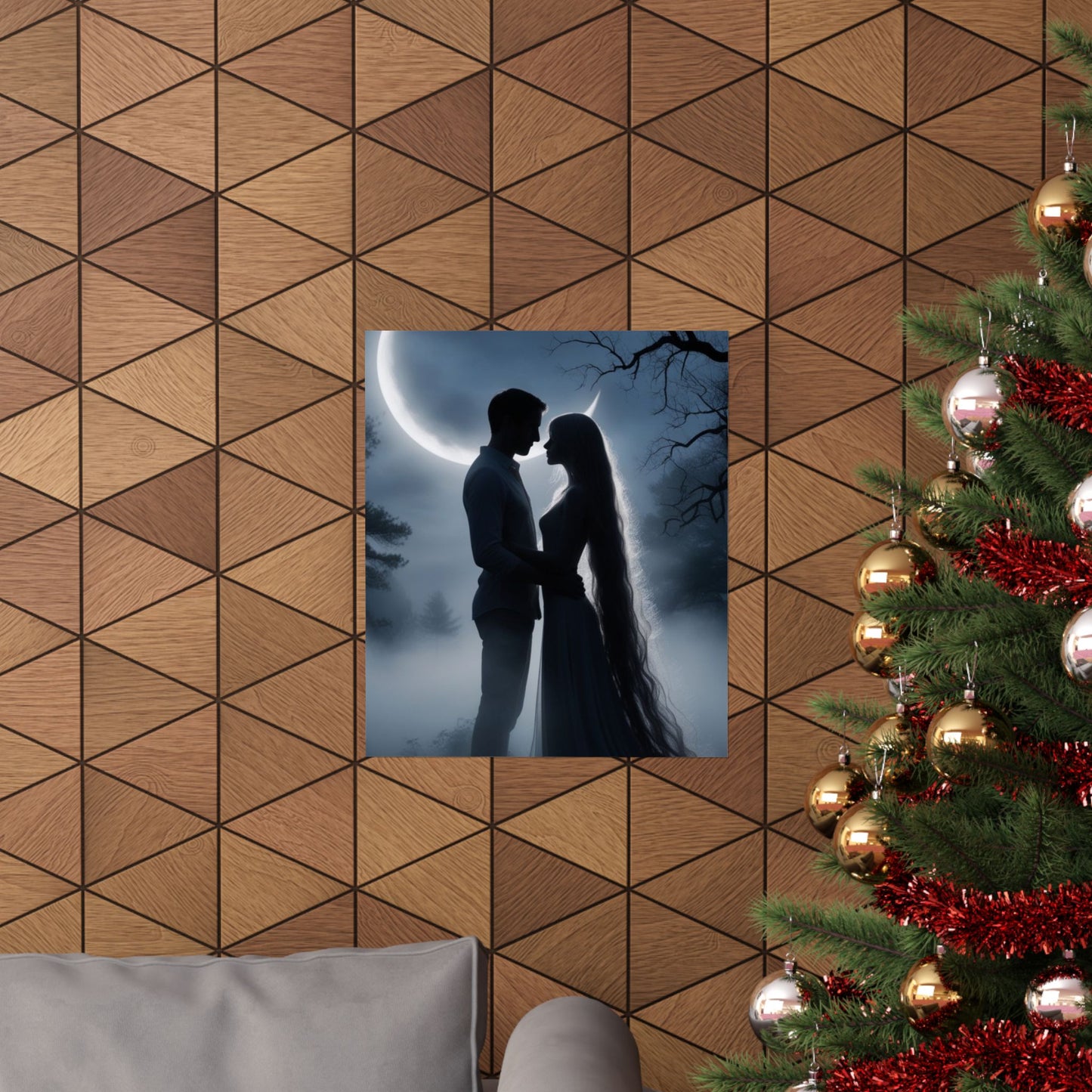 Couple Silhouette Matte Vertical Posters