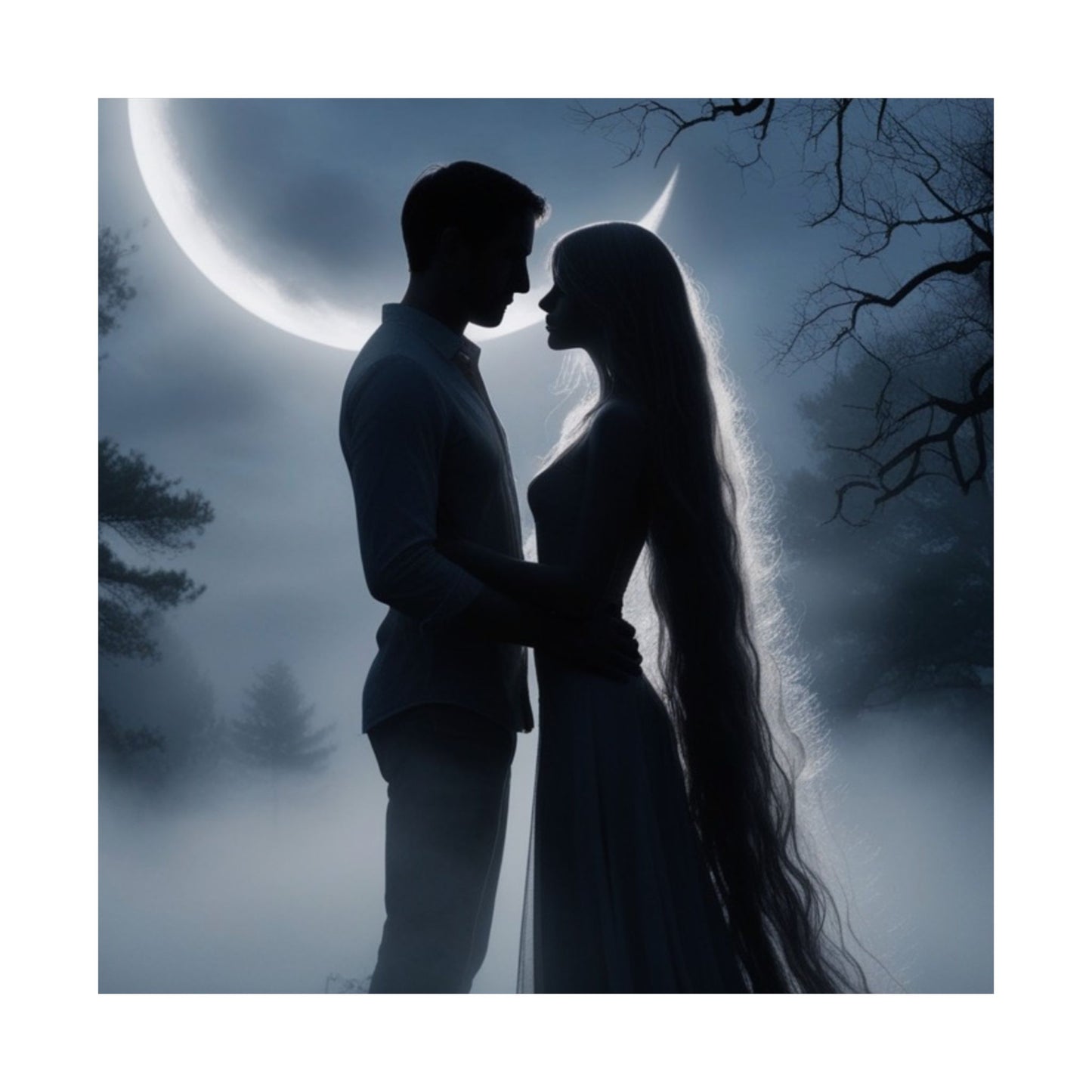 Couple Silhouette Matte Vertical Posters
