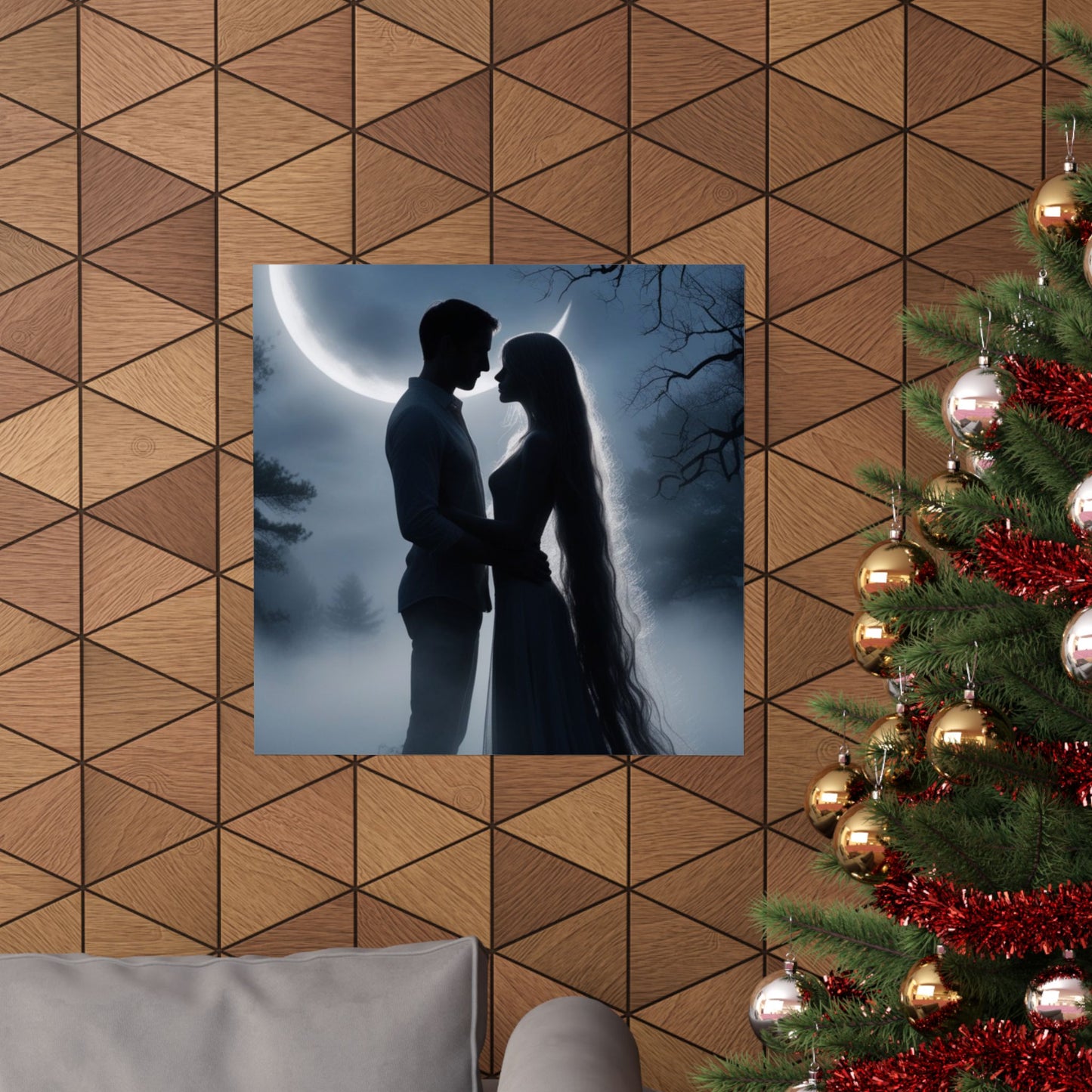 Couple Silhouette Matte Vertical Posters