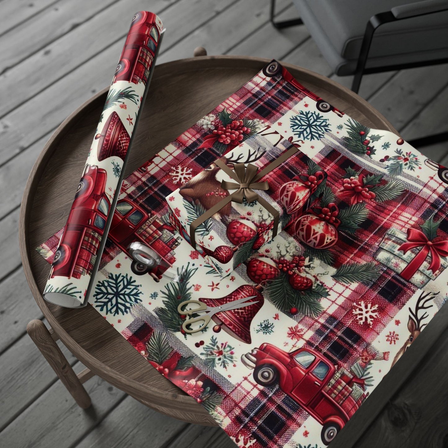 Red Christmas Wrapping Paper