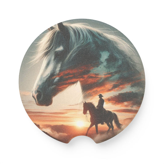 Western Soapstone Car Coaster